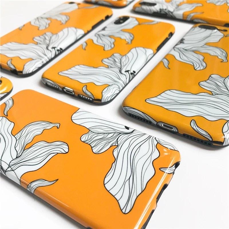 White Petals Floral iPhone Case