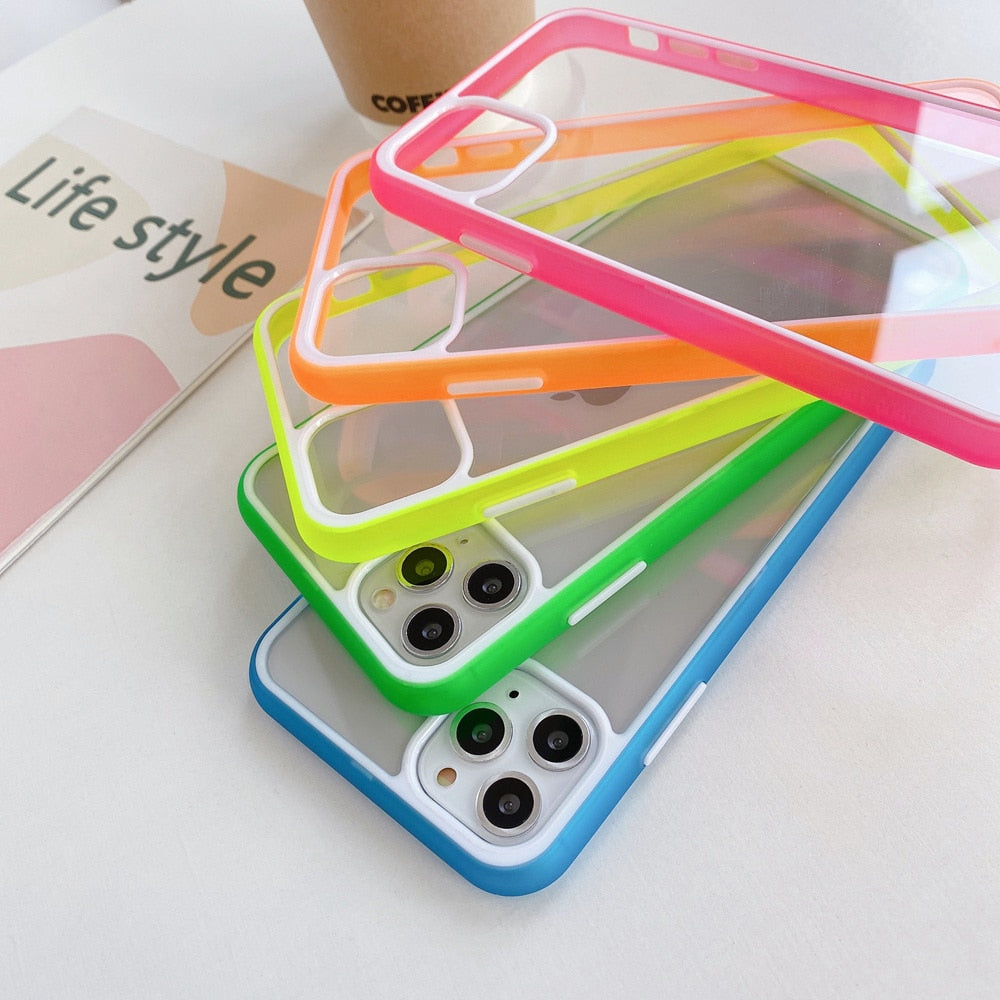 Neon Bumper Armor iPhone Case