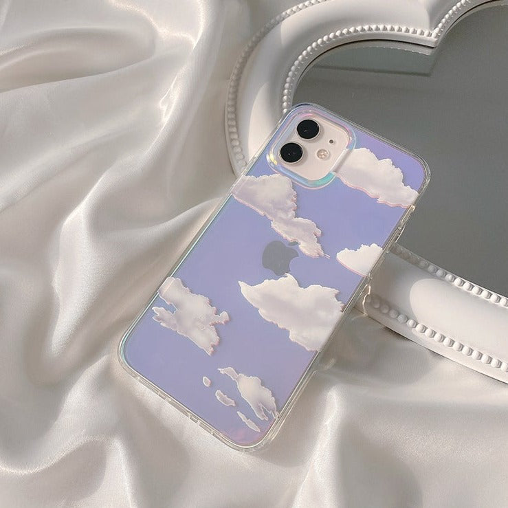 Clouds Laser iPhone Case