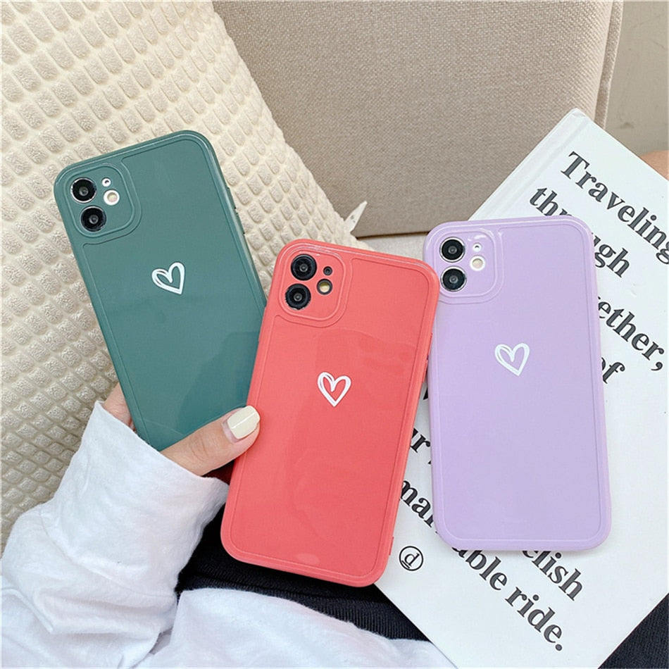 Heart Camera Protection iPhone Case