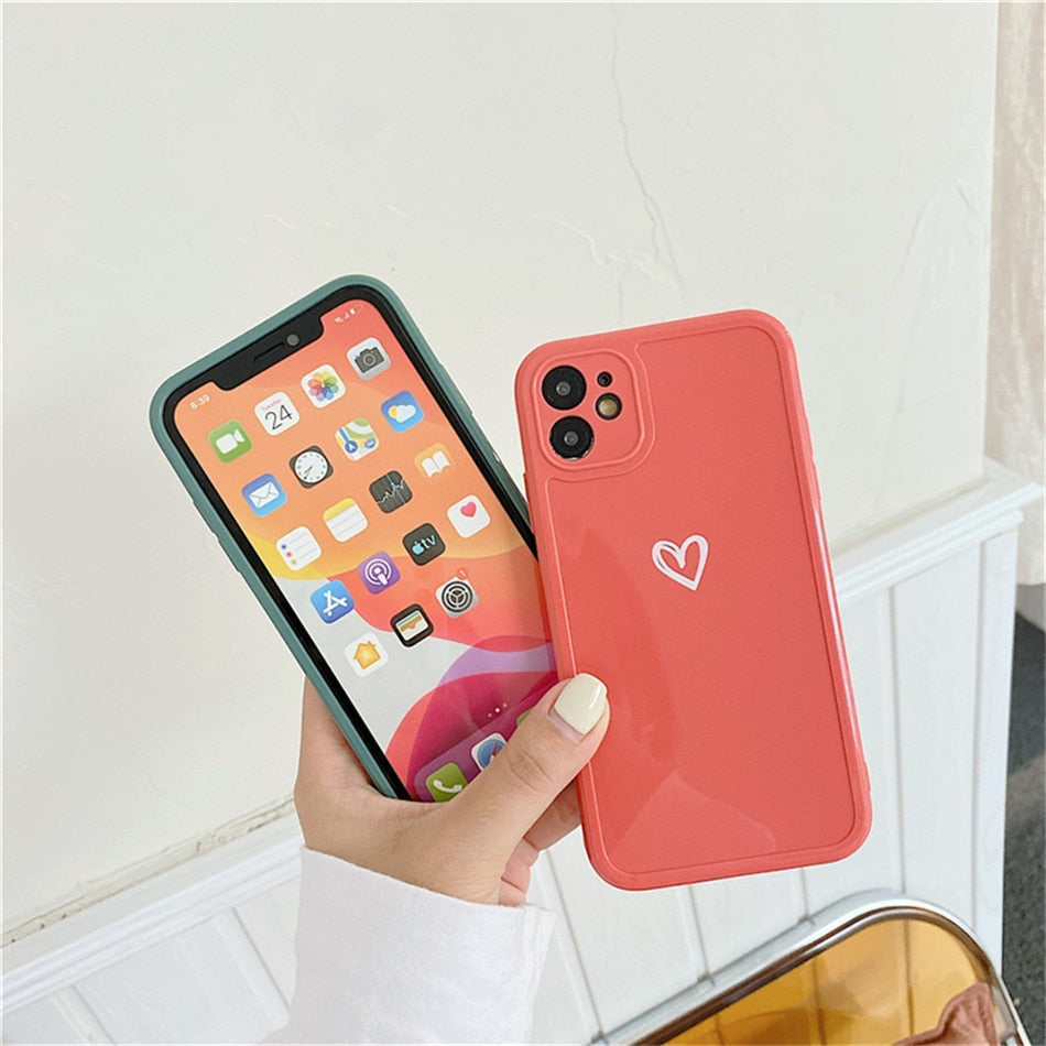 Heart Camera Protection iPhone Case