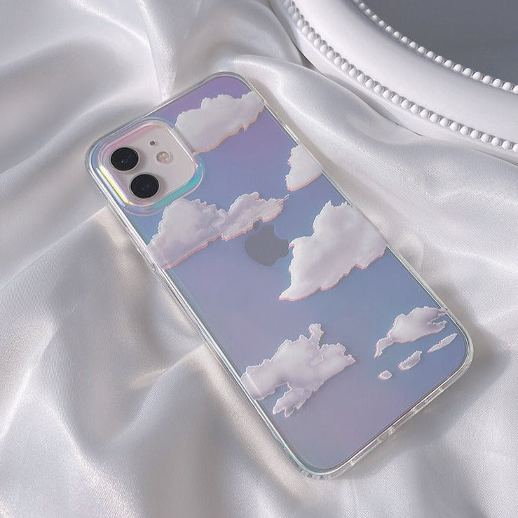 Clouds Laser iPhone Case