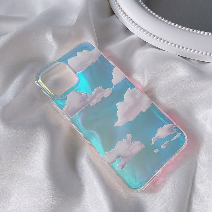 Clouds Laser iPhone Case