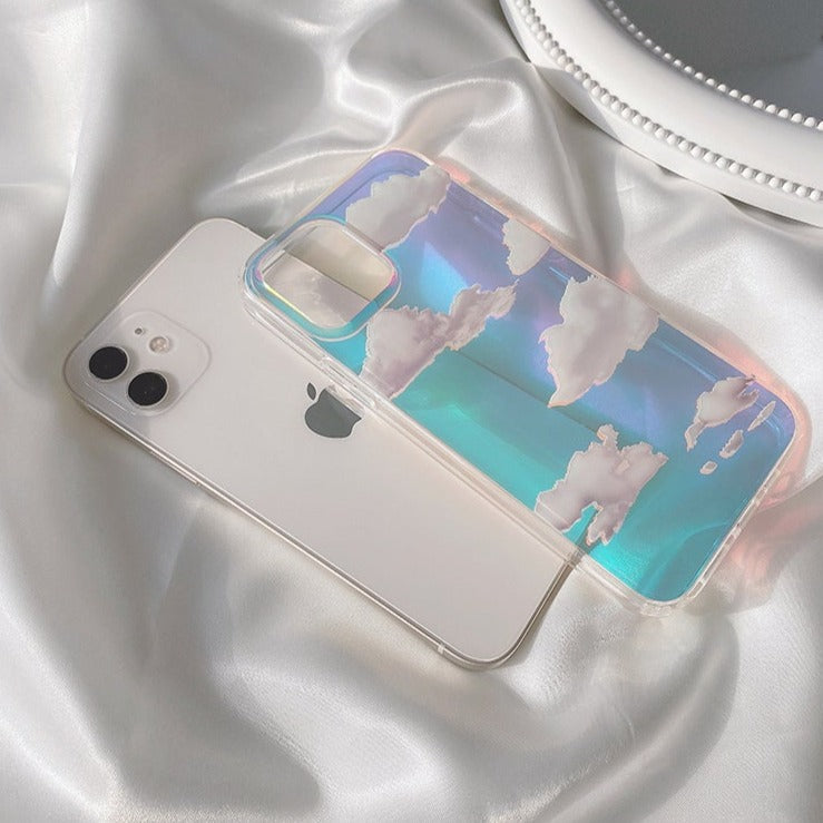 Clouds Laser iPhone Case