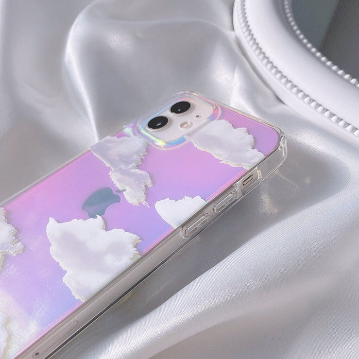 Clouds Laser iPhone Case