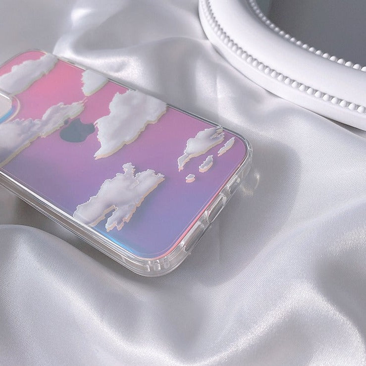 Clouds Laser iPhone Case