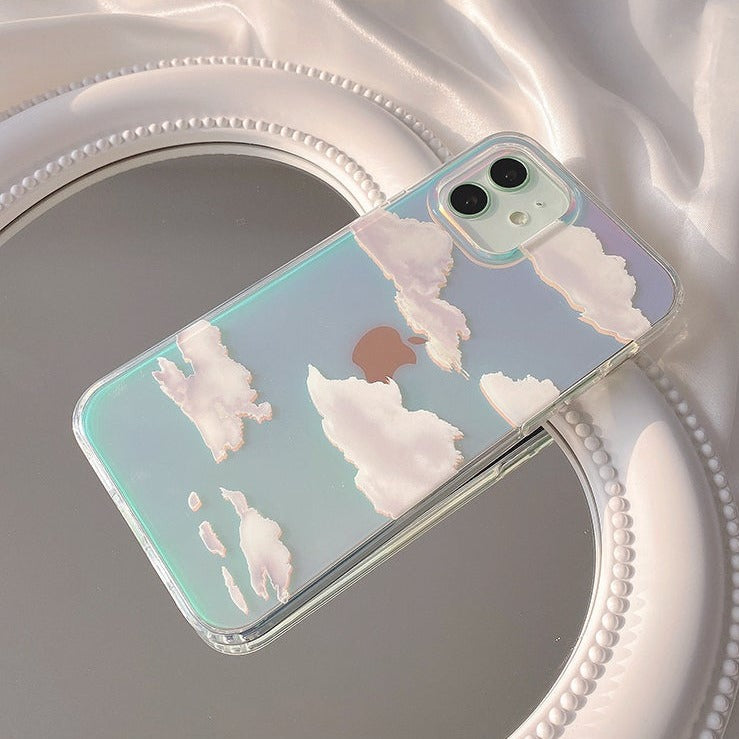 Clouds Laser iPhone Case