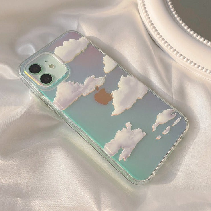 Clouds Laser iPhone Case