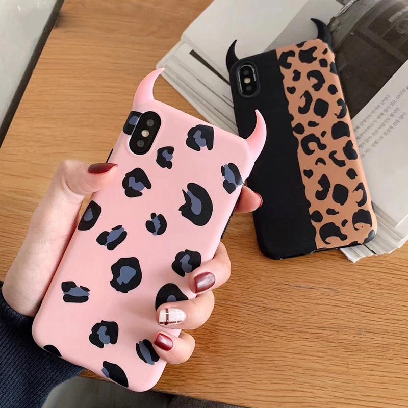 Devil Horn Leopard iPhone Case