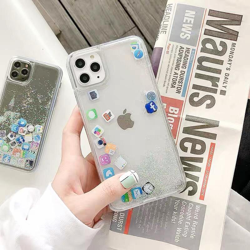 App Glitter Quicksand iPhone Case