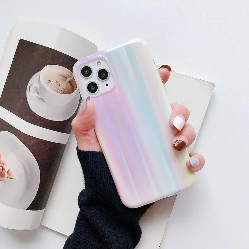 Aurora Holo Marble iPhone Case