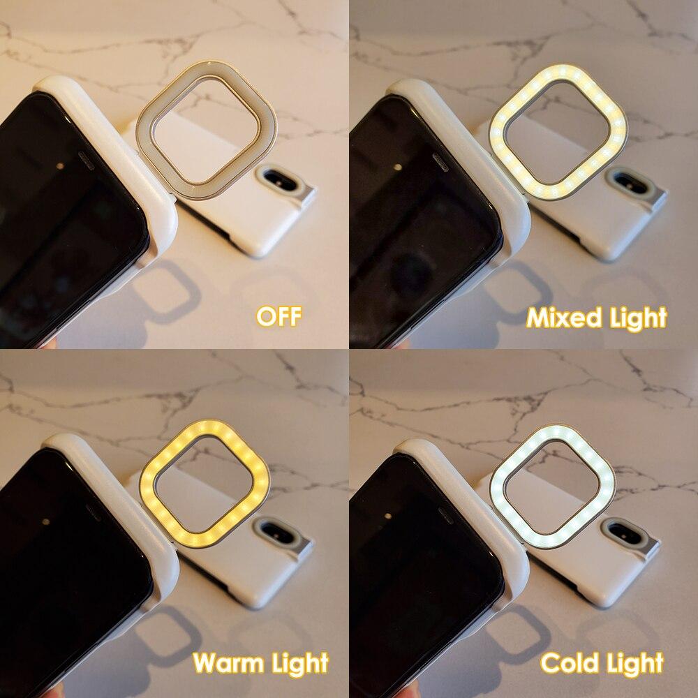 Selfie Ring Light iPhone Case [3 Lighting Modes]