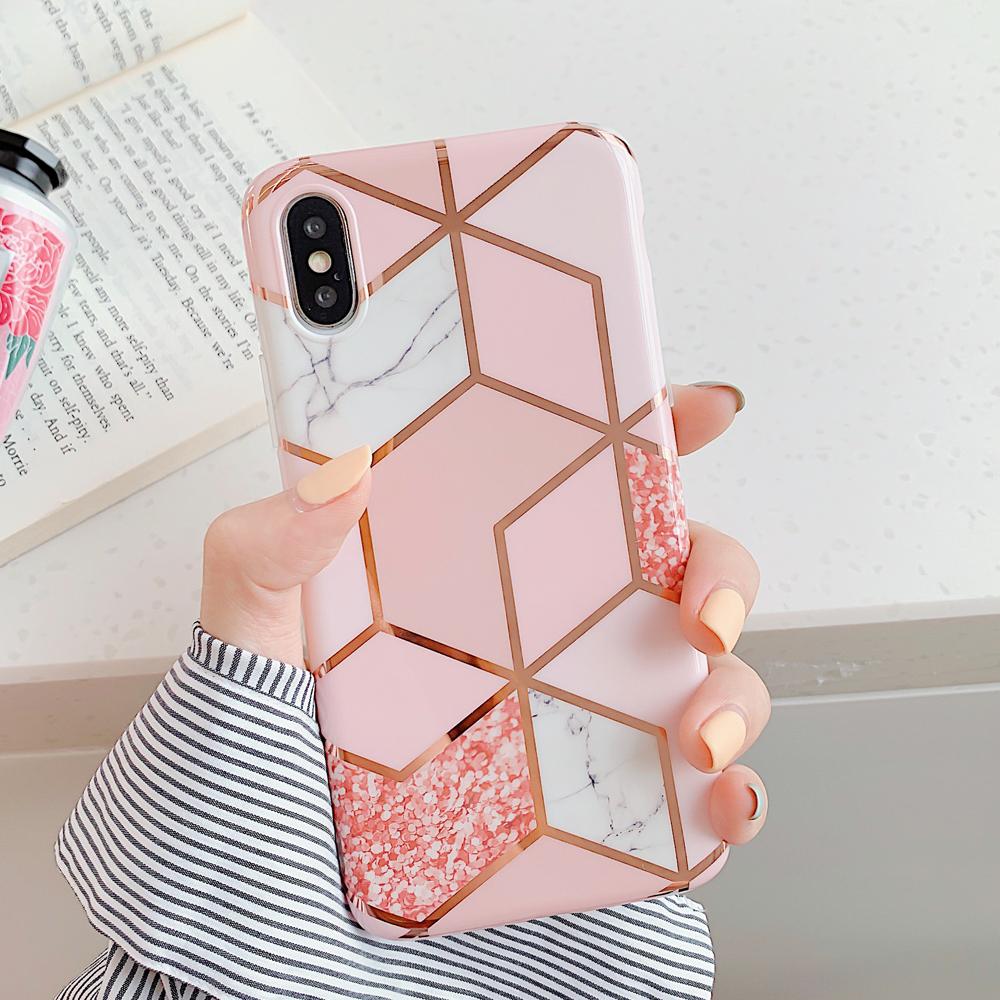 Geometric Marble iPhone Case – Mermaid Case