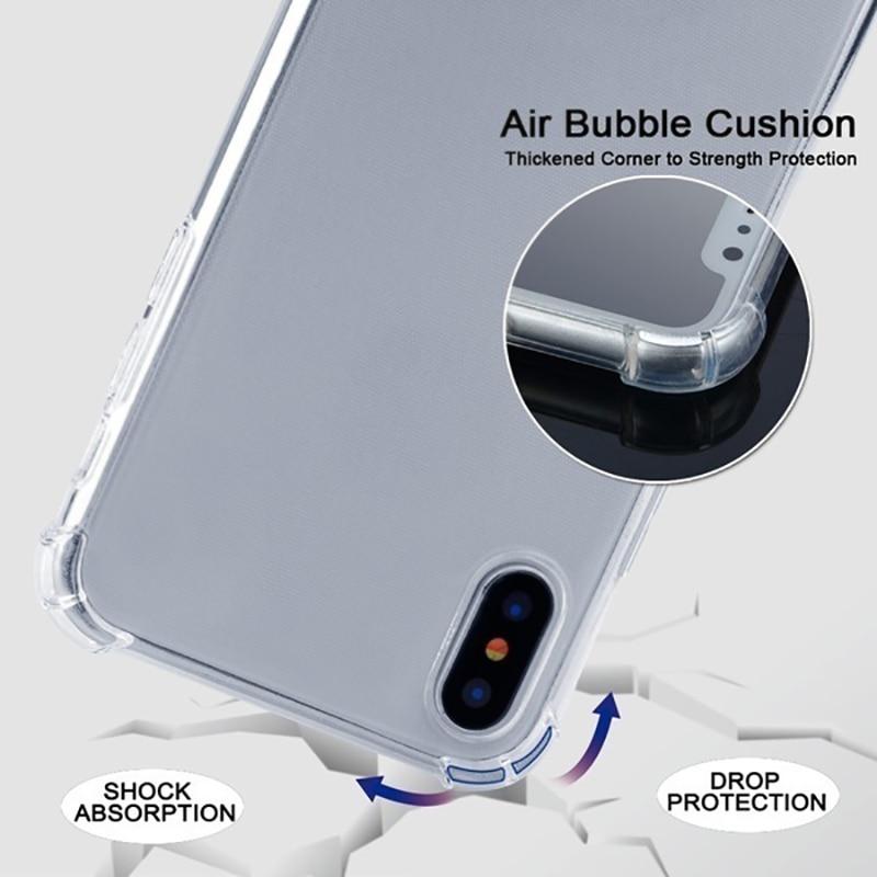 Anti-Knock Transparent Crossbody iPhone Case