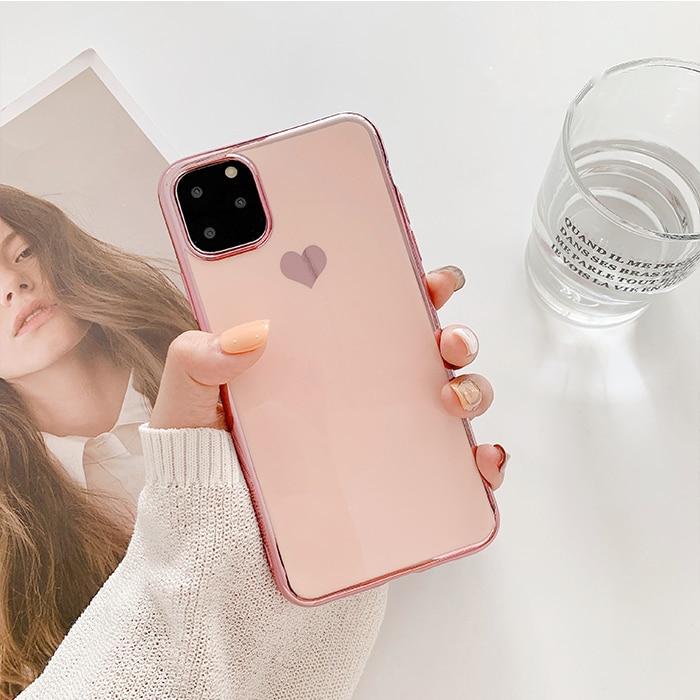 Luxury Heart Glossy iPhone Case