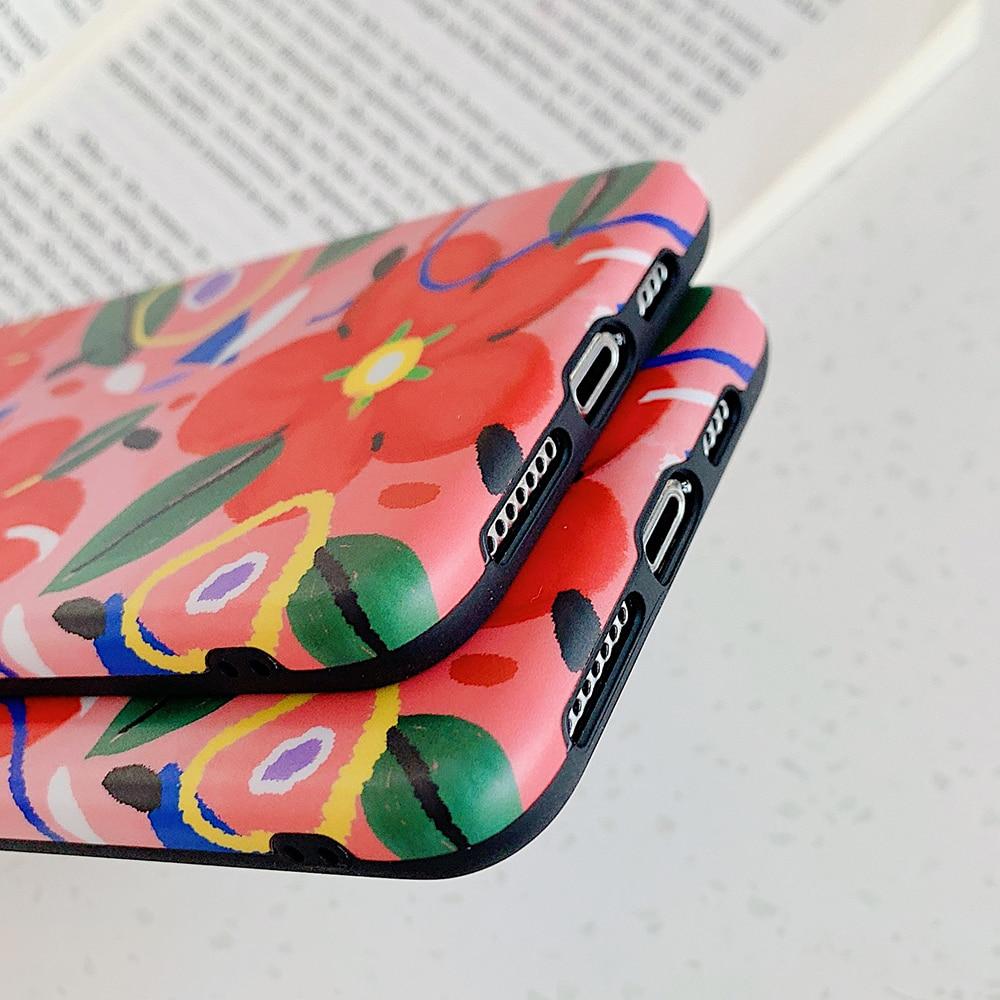 Red Floral iPhone Case