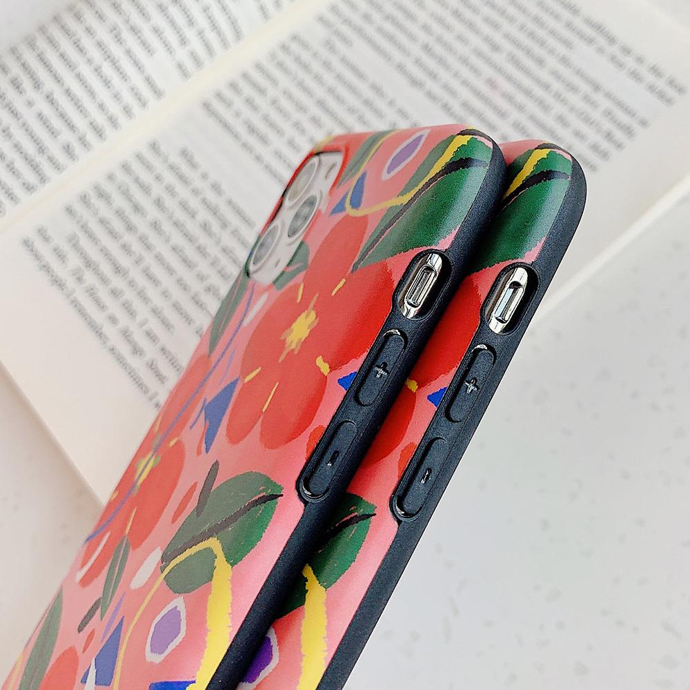 Red Floral iPhone Case