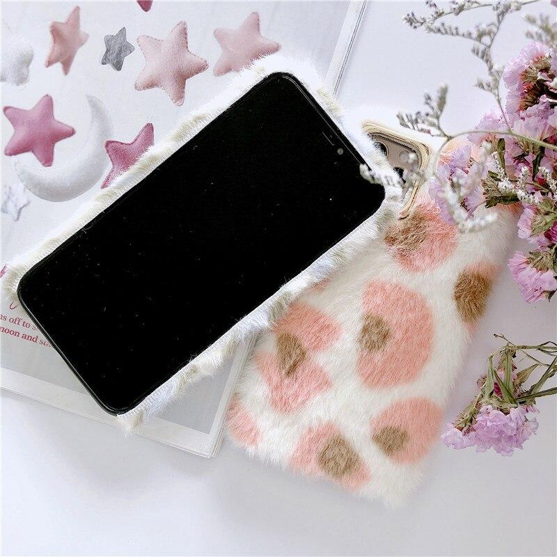 Leopard Faux Fur iPhone Case