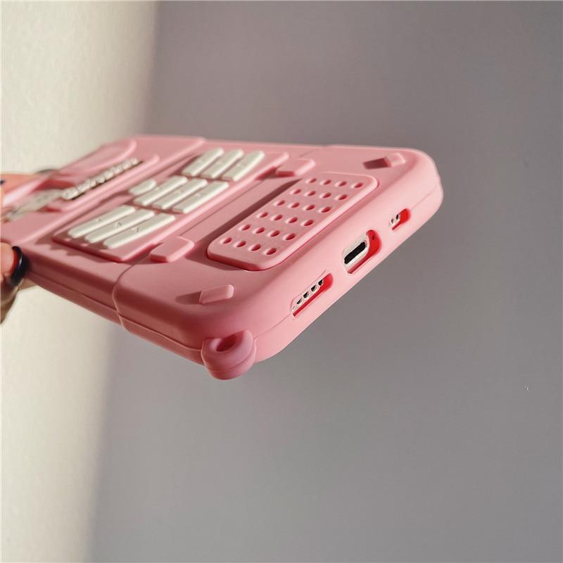 3D Pink Phone iPhone Case