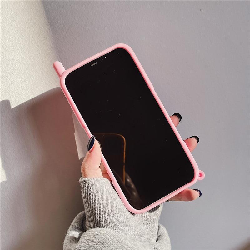 3D Pink Phone iPhone Case