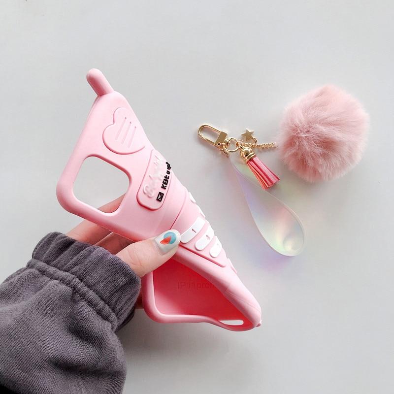 3D Pink Phone iPhone Case