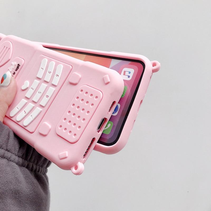 3D Pink Phone iPhone Case