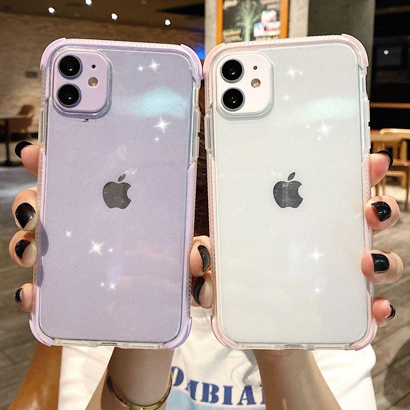 Glitter Shockproof Transparent iPhone Case