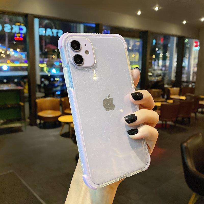 Glitter Shockproof Transparent iPhone Case