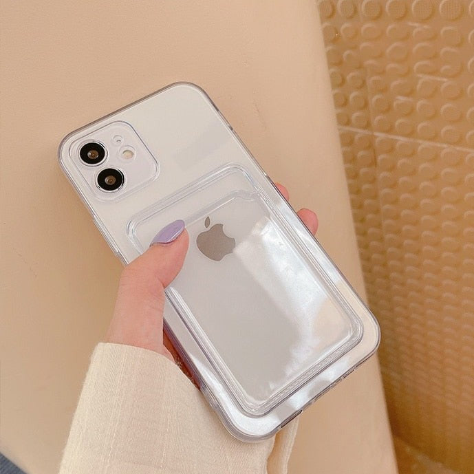 Card Wallet Transparent iPhone Case