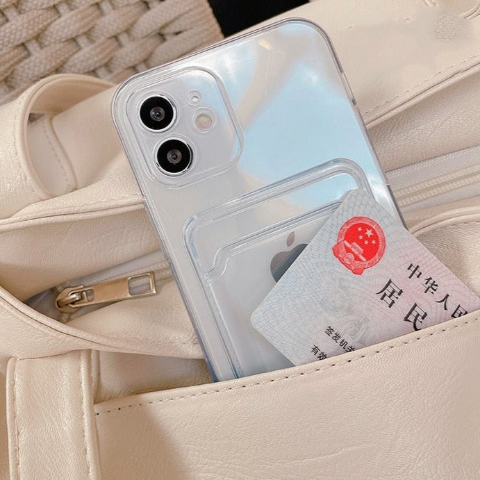 Card Wallet Transparent iPhone Case