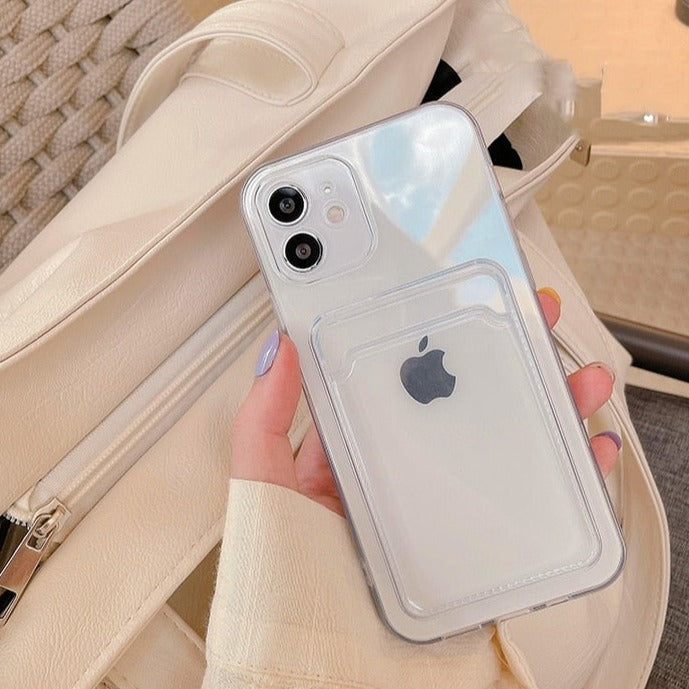 Card Wallet Transparent iPhone Case