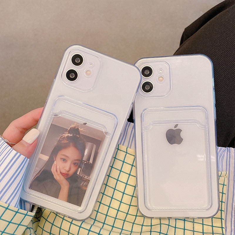 Card Wallet Transparent iPhone Case