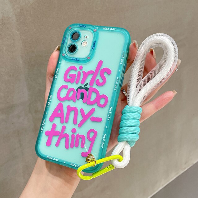 Fluorescent Hand Strap iPhone Case – Mermaid Case