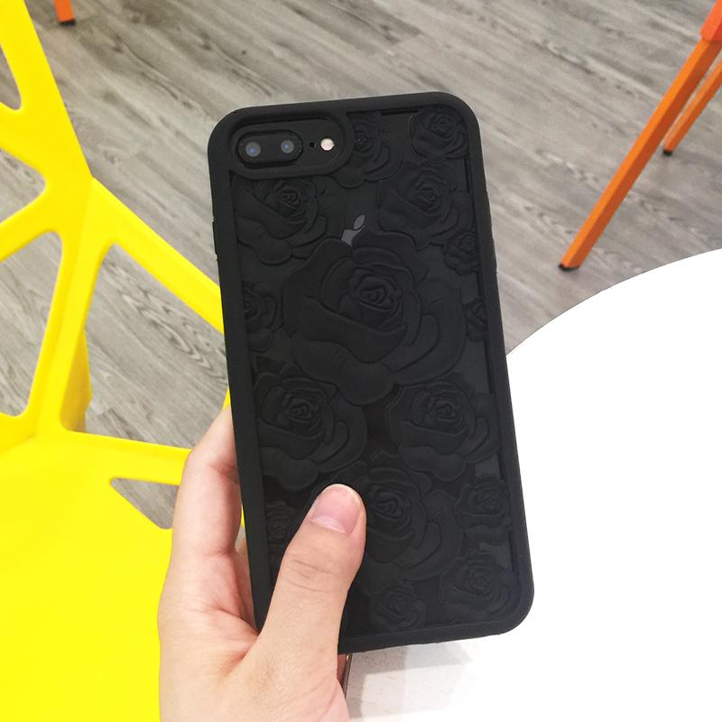 3D Hollow Rose iPhone Case