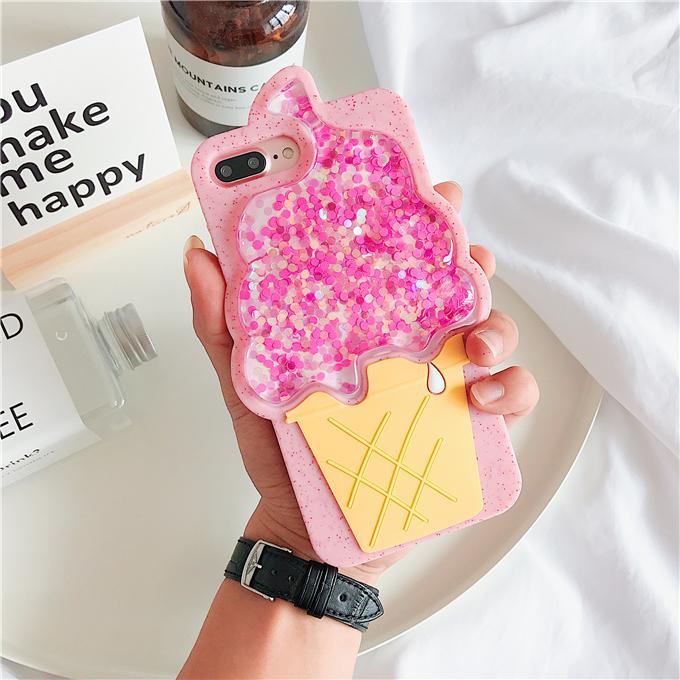 3D Ice Cream Quicksand iPhone Case