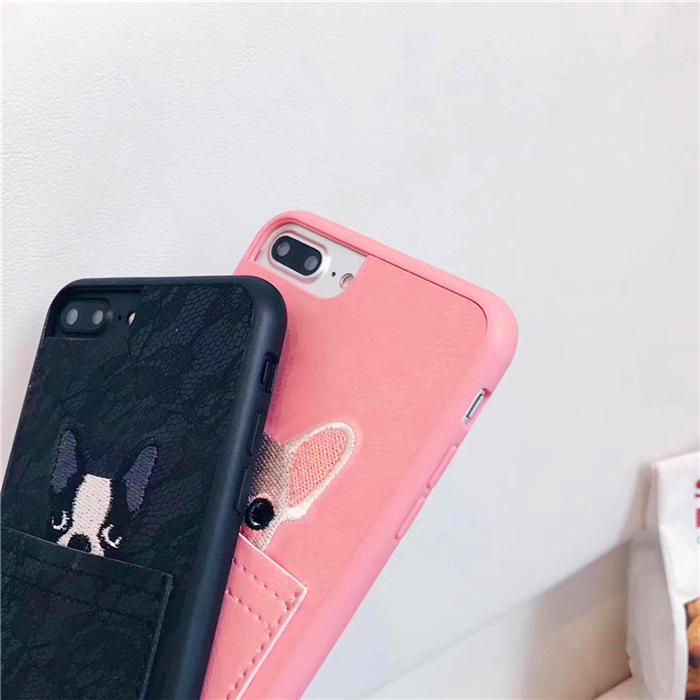 Cute Bulldog Pocket iPhone Case