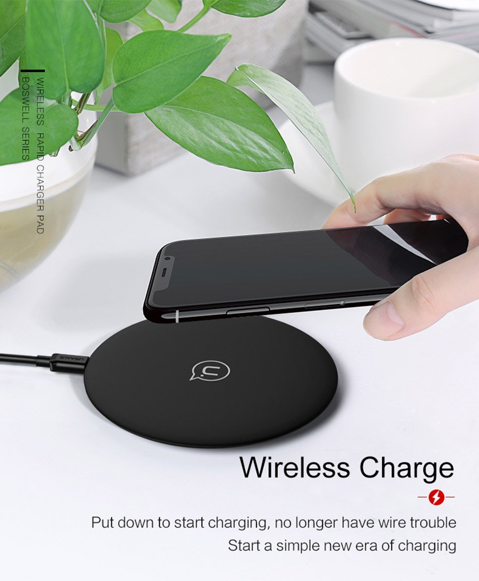 USAMS Metal Original Qi Wireless Charger Pad