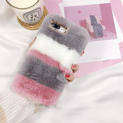 Plush Rabbit Fur iPhone Case