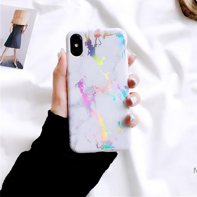 Laser Marble iPhone Case