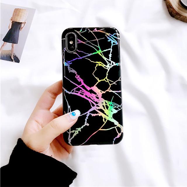 Laser Marble iPhone Case