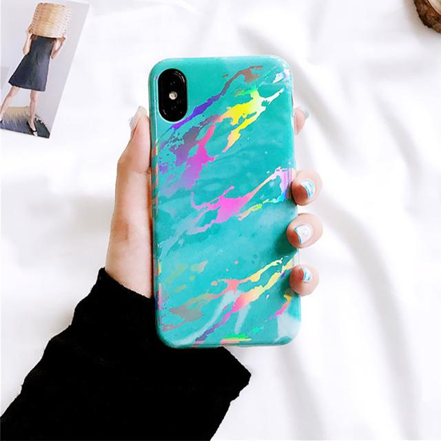 Laser Marble iPhone Case