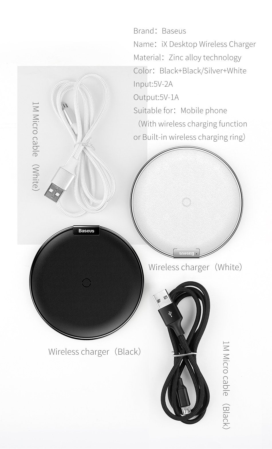 Baseus Wireless Charger QI Charging Pad