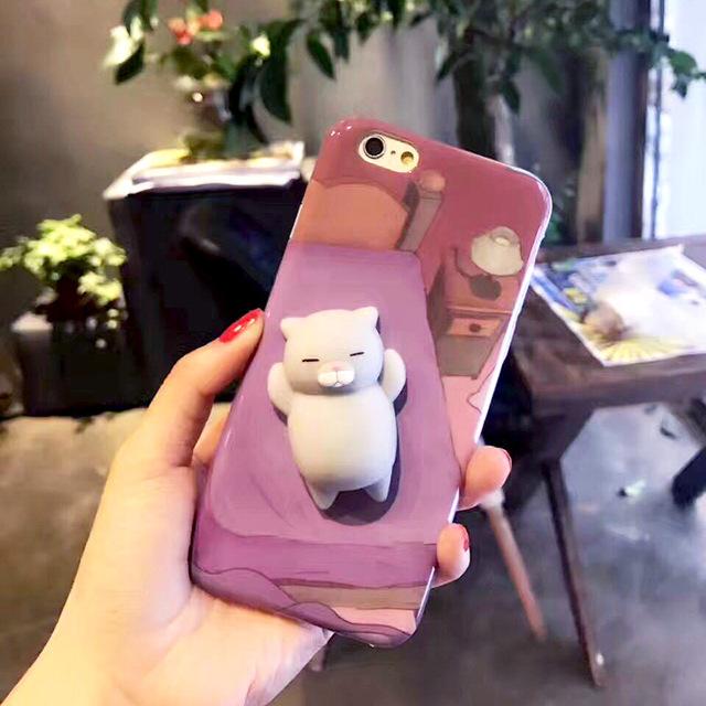 3D Squishy Cat iPhone Case