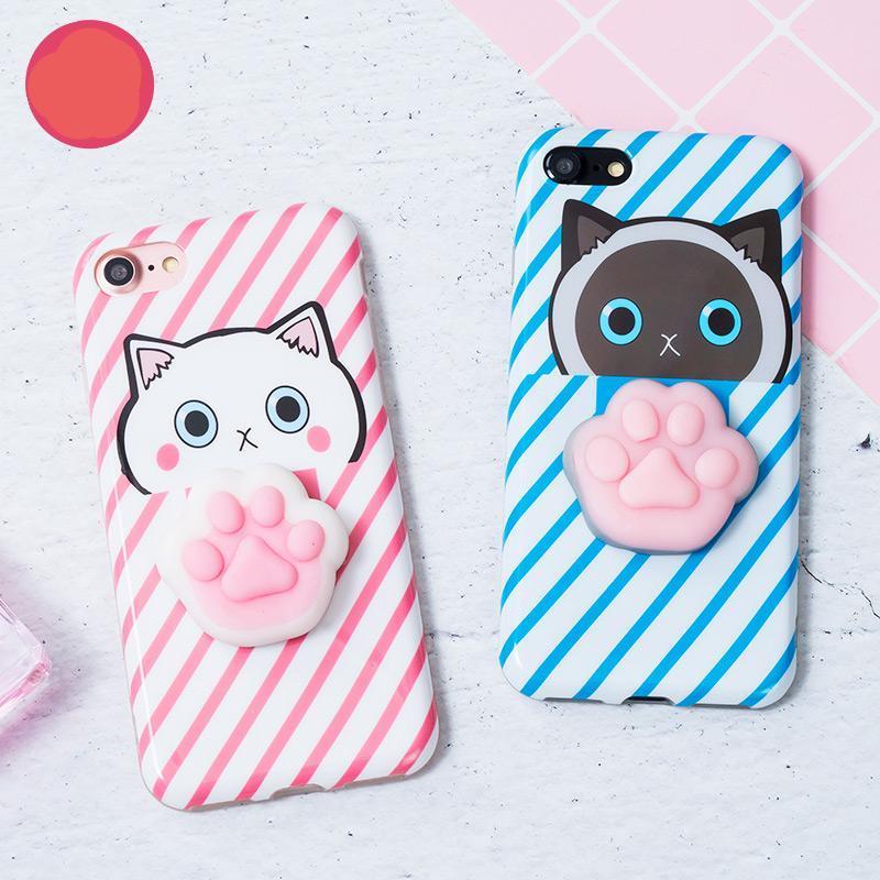 3D Squishy Cat iPhone Case