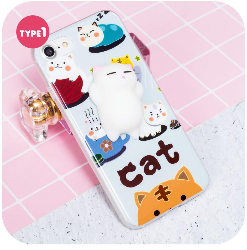 3D Squishy Cat iPhone Case