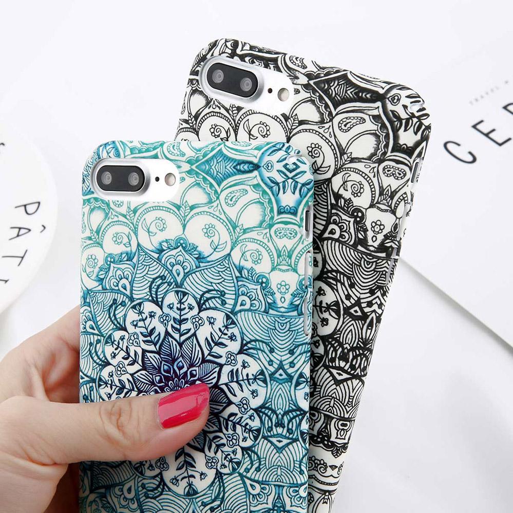 Mandala Luminous Flower iPhone Case