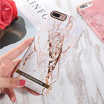 White Glossy Marble iPhone Case