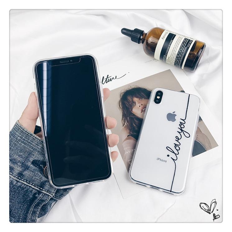 Love Letters Transparent iPhone Case