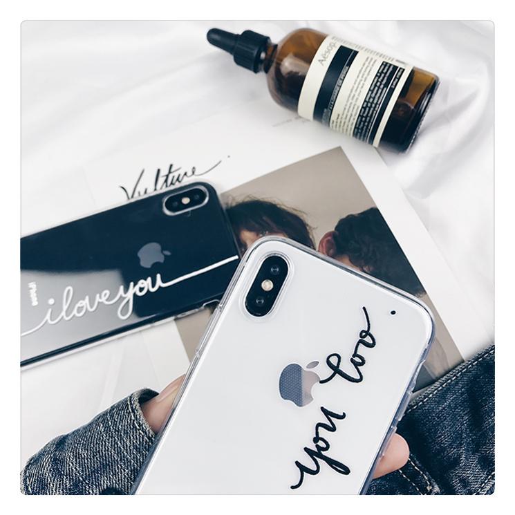 Love Letters Transparent iPhone Case