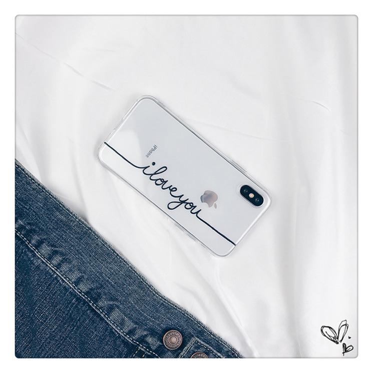 Love Letters Transparent iPhone Case